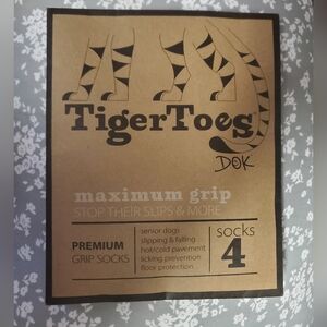 Tiger Toes Non-Slip Socks for Dogs
